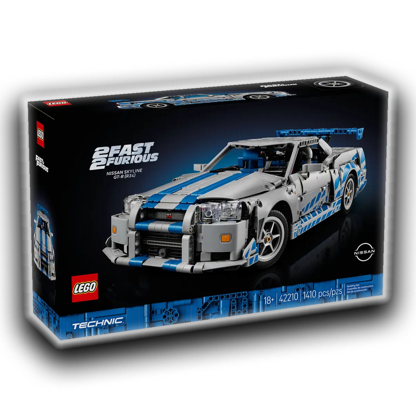 LEGO 2 Fast 2 Furious Nissan Skyline GT-R (R34) Car - 42210